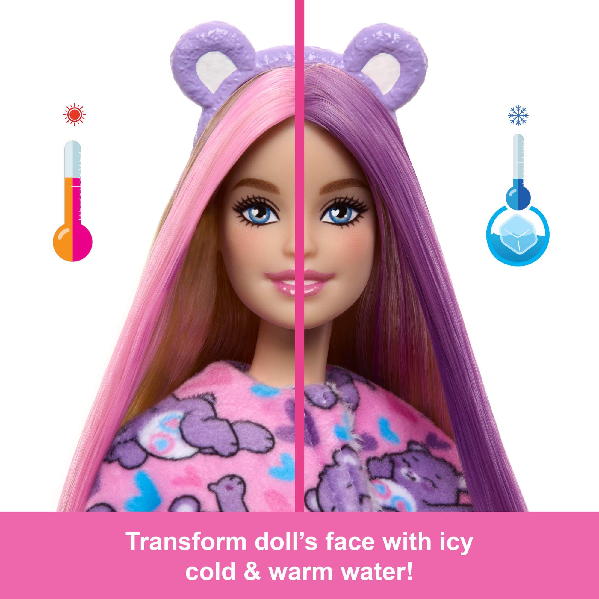 Barbie Cutie Reveal Doll & Accessories - Care Bears Series 1 Share Bear Playset 3
