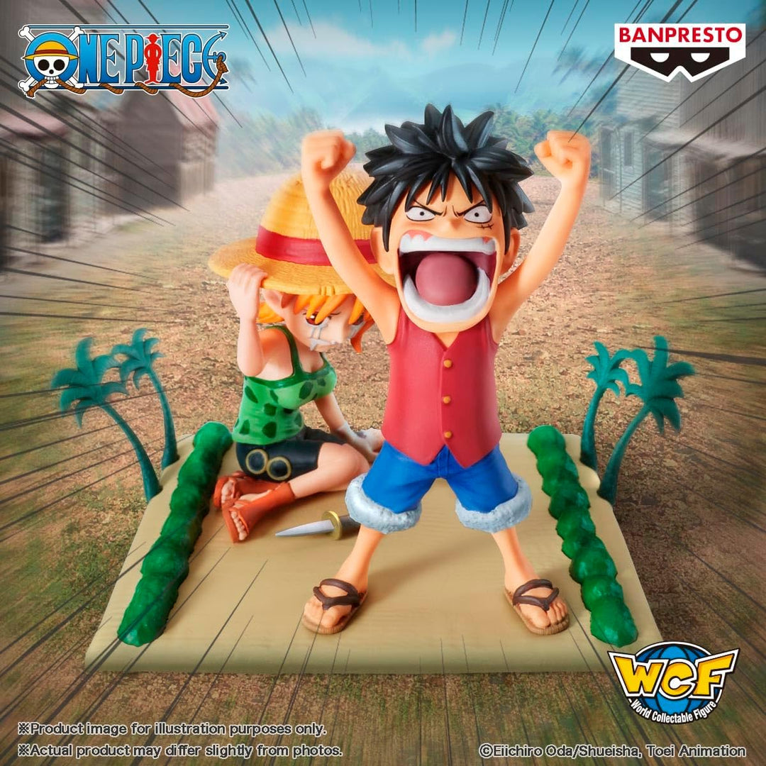 Banpresto World Collectable Figure One Piece Log Stories - Luffy & Nami Vinyl Figure (BPR89111)