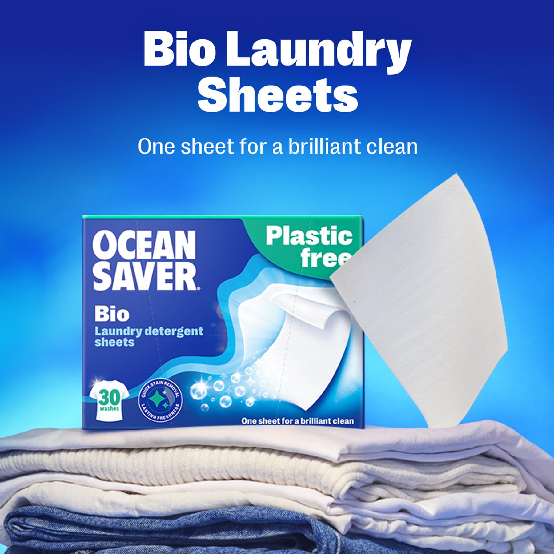 OceanSaver - Eco Laundry Detergent Sheets (Mini) 3