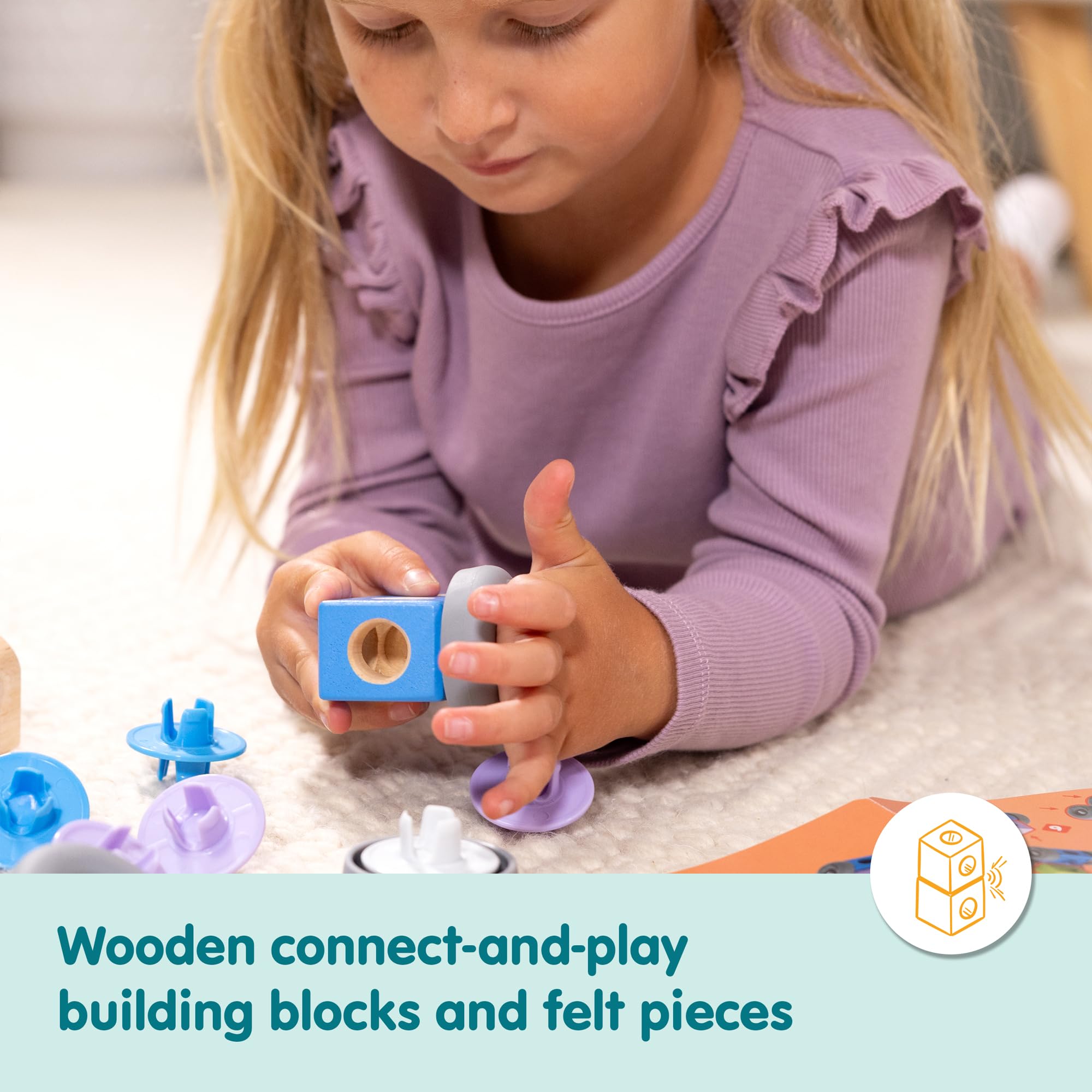 Melissa & Doug Blockables Town Snap And Play Connectable Wooden Building Set for Ages 2-7 7
