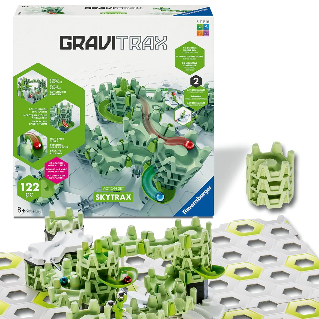 Ravensburger GraviTrax Action-Set M SkyTrax Marble Run | STEM Toy for Ages 8+ | 120+ Elements 1