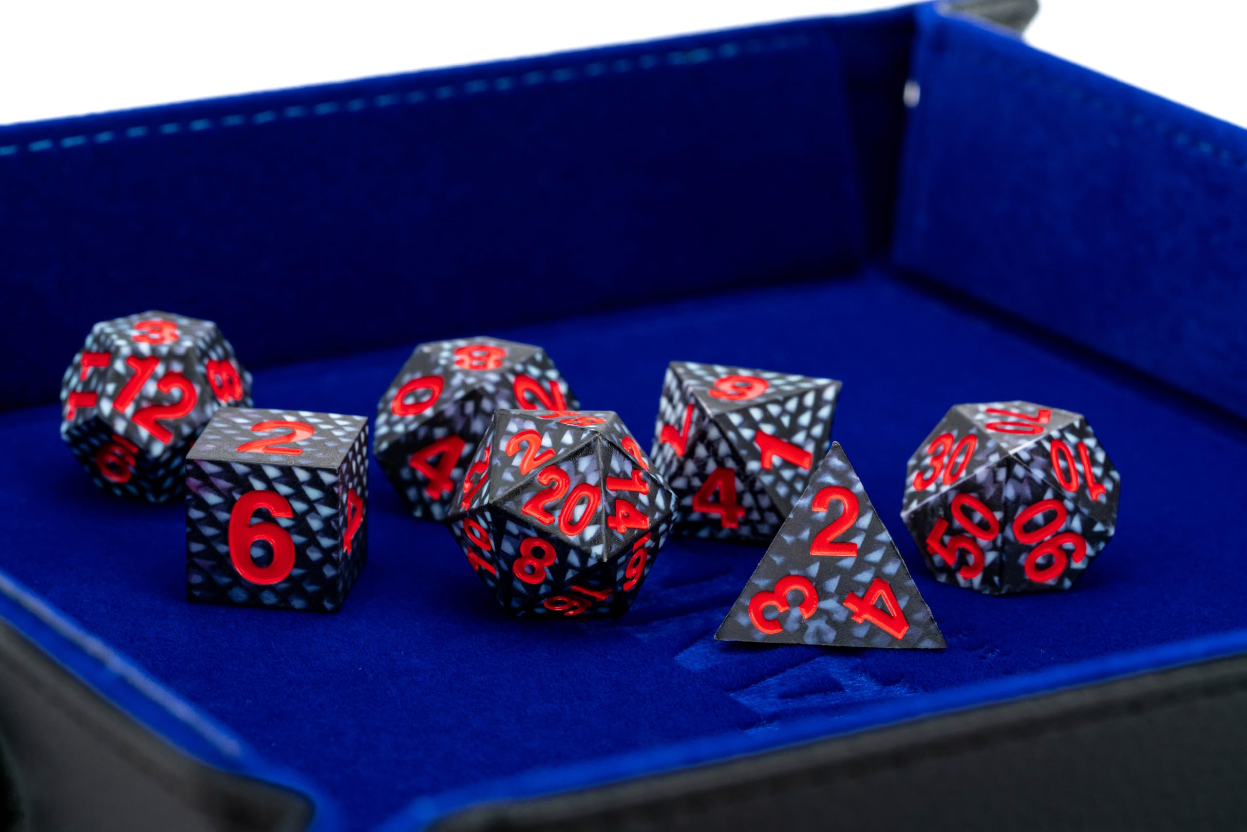 Metallic Dice Games Dragon Storm Silicone Dice Set - 16mm, 7 Pieces | Unisex Adult 5