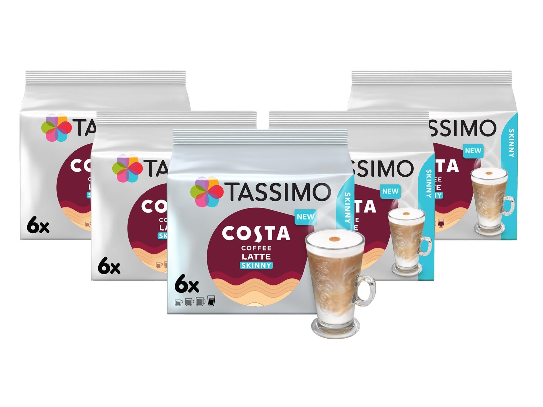 Tassimo - Costa Skinny Latte Coffee Pods (Pack of 60) 1