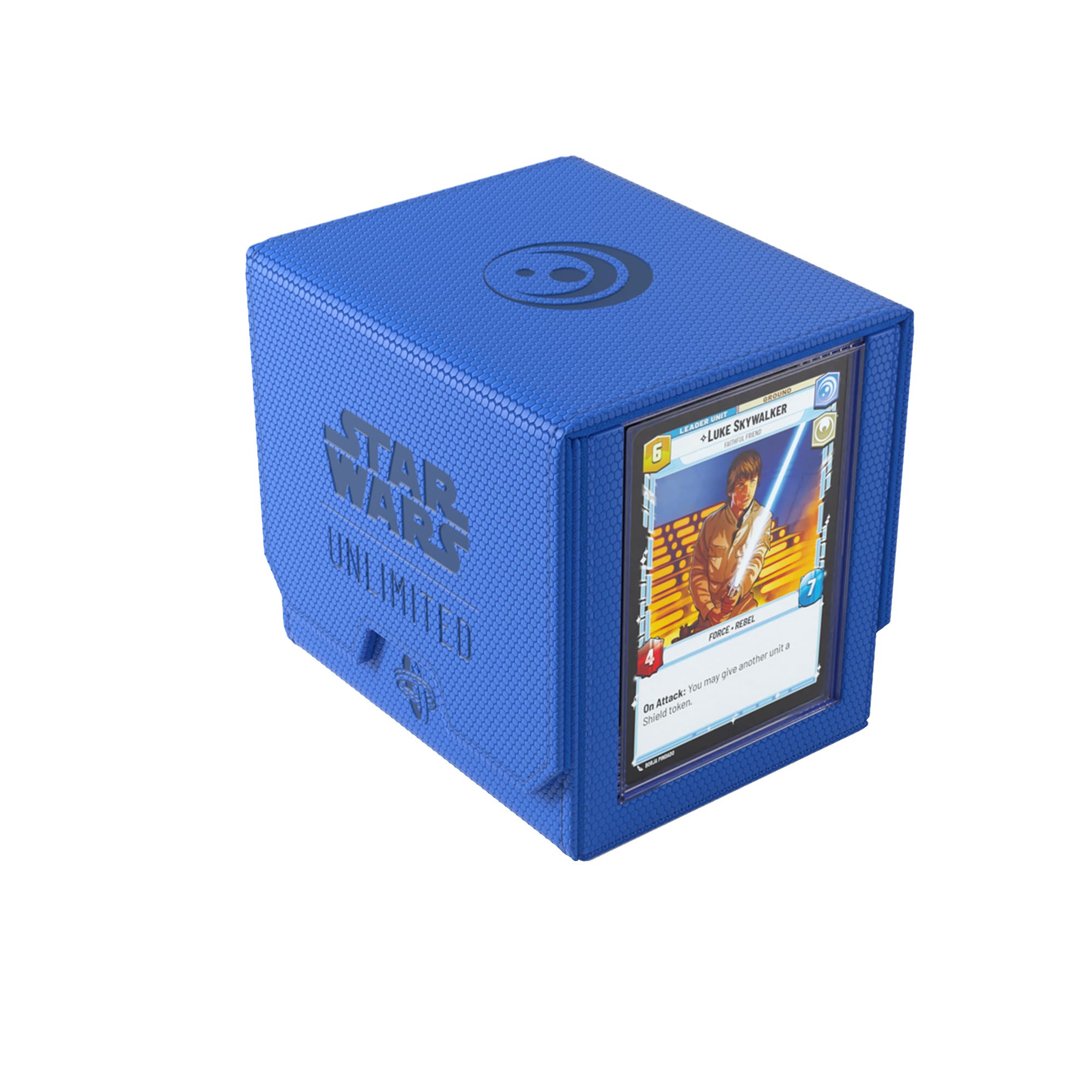 Gamegenic Star Wars Unlimited Deck Pod - Blue | Holds 60 Double-Sleeved Cards | Detachable Leader Case 1