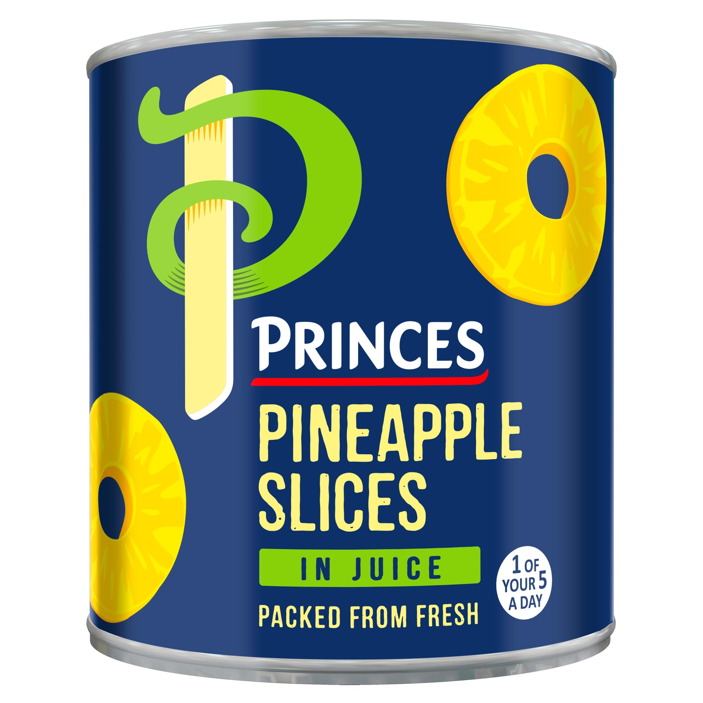 Princes Pineapple Slices in Juice - Ready to Eat Fruit | 432g Tin 1