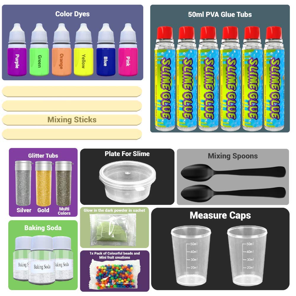 Desire Deluxe Slime Making Kit - Neon DIY Science Lab for Kids Ages 3+ 7