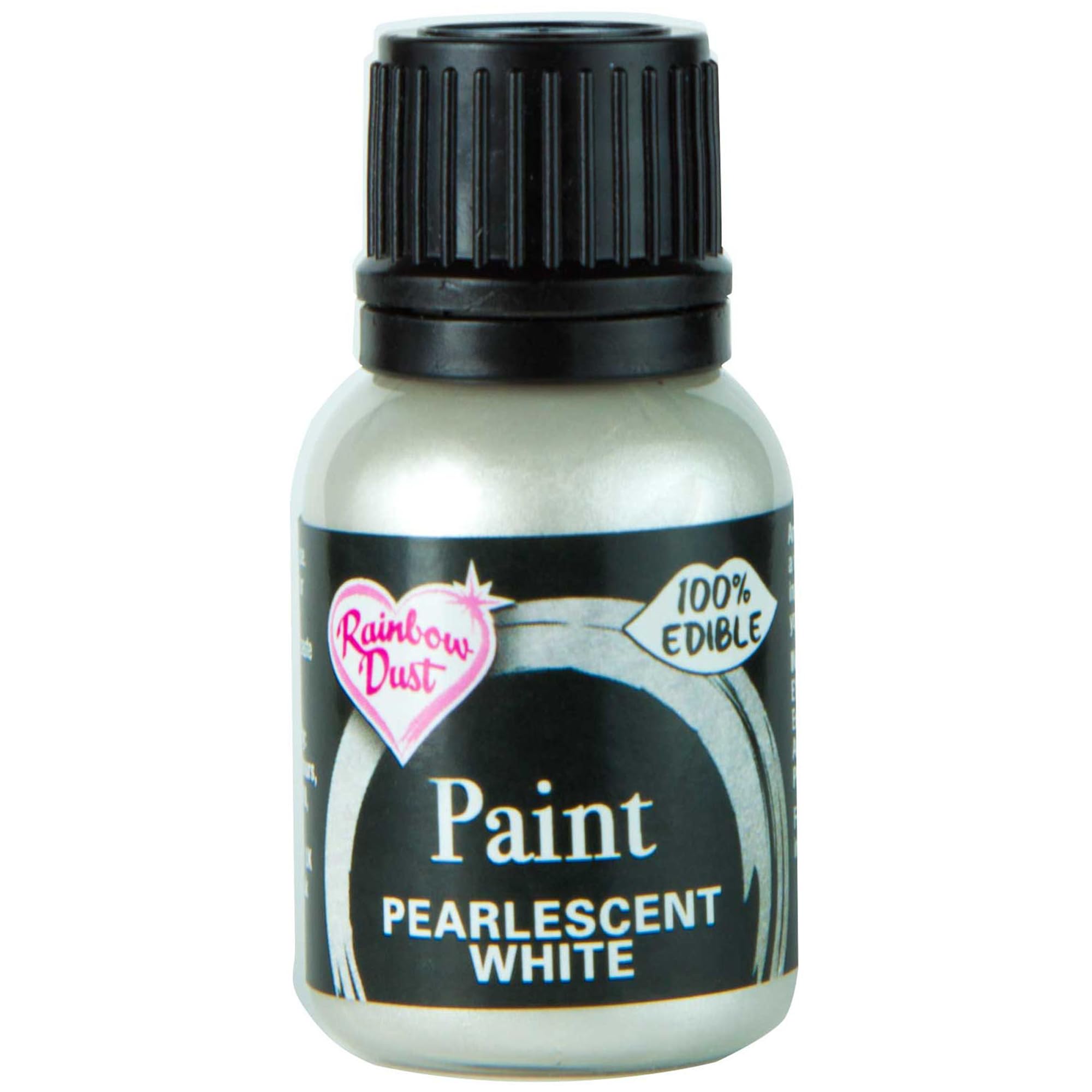 Rainbow Dust - Pearlscent White Edible Food Paint 25 ml 1