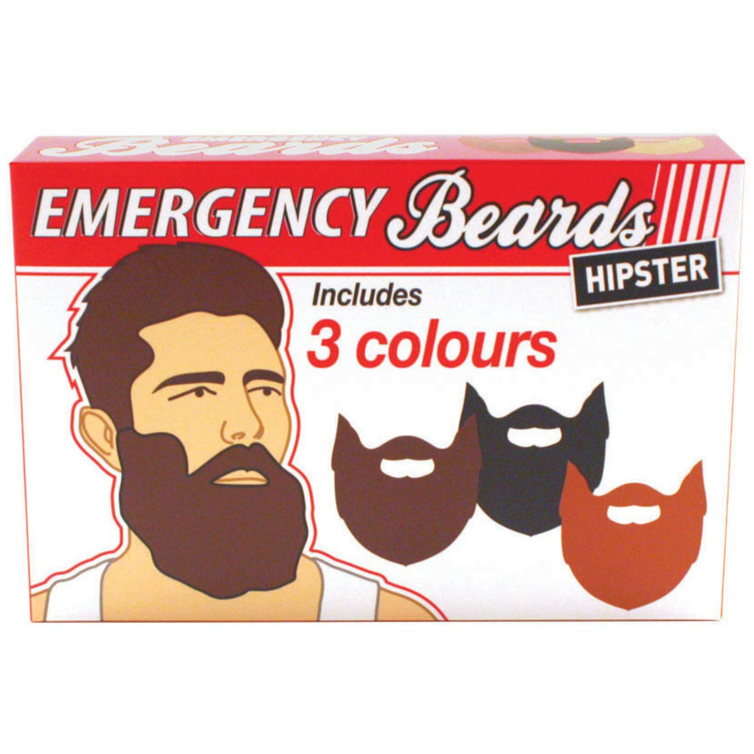 Gift Republic Emergency Beards - 3 Pack Fake Beards for Dress Up & Costume Fun 8