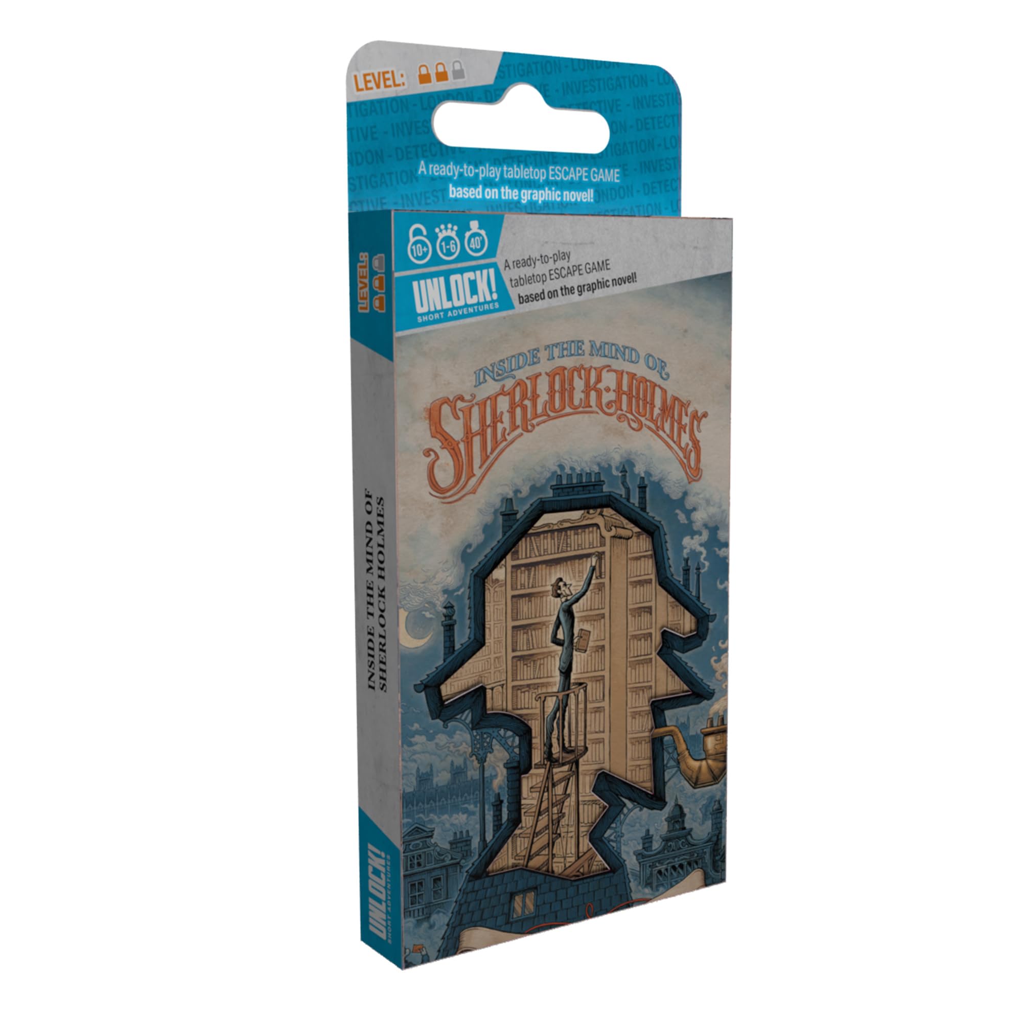 Asmodee Unlock: Short Adventures 10 - In the Head of Sherlock Holmes, Escape Room Card Game 4
