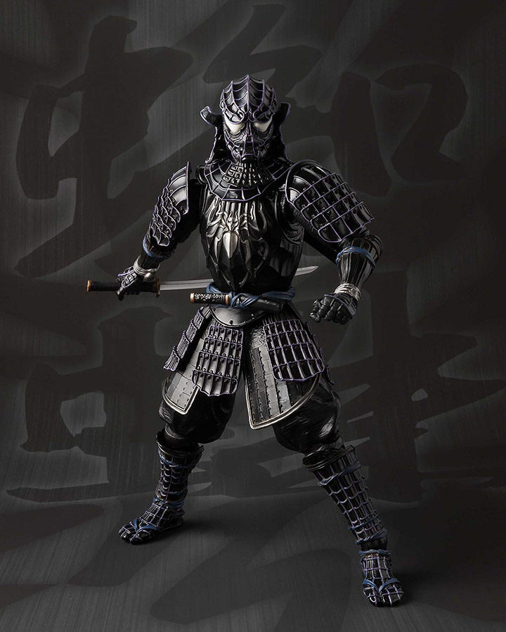 Bandai Tamashii Nations Meisho Manga Realization - Onmitsu Black Samurai Spiderman Action Figure (BAS55101)