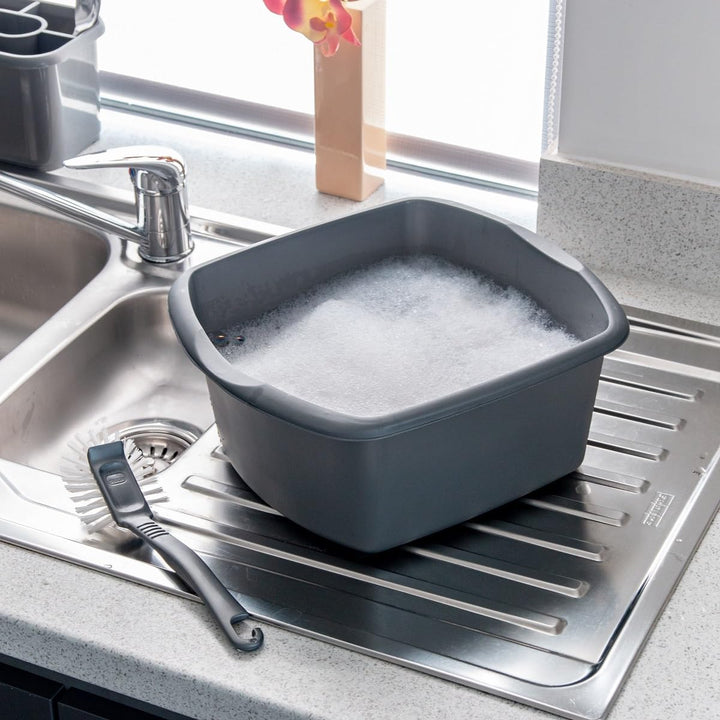 Addis 8L Small Rectangular Bowl Metallic Silver