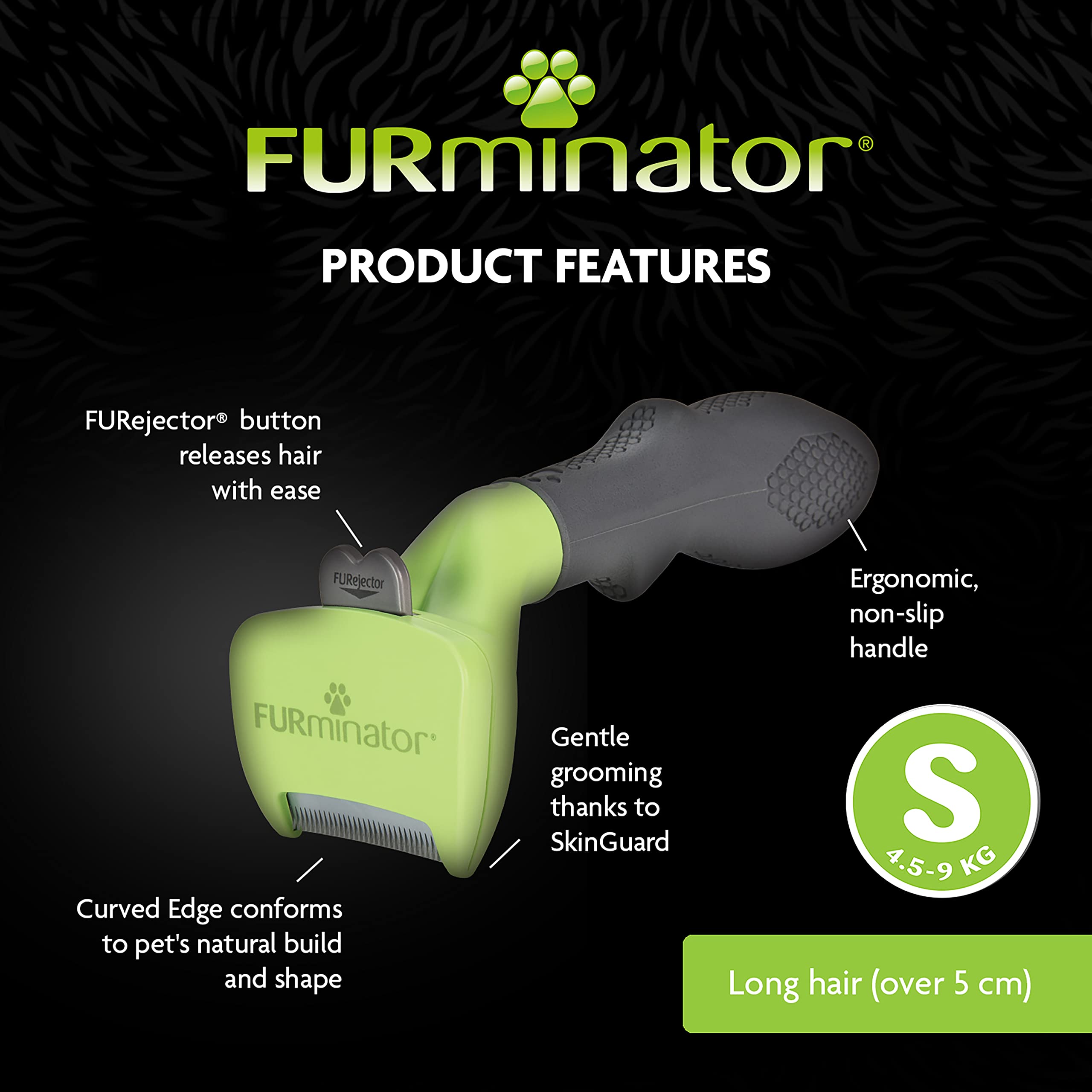 FURminator Undercoat deShedding Tool for Small Long Hair Dogs 4.5-9 kg 3