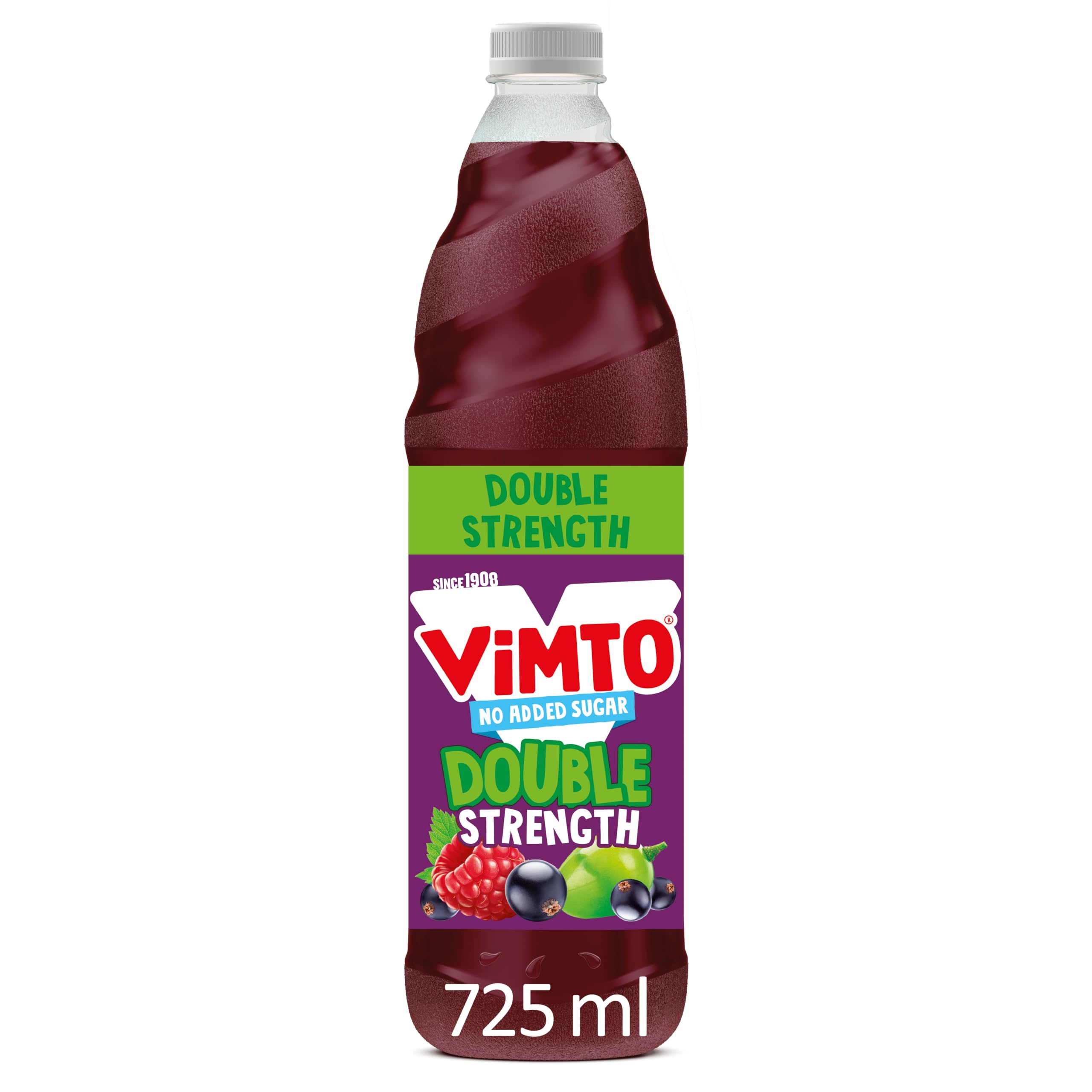 Vimto Original No Added Sugar Double Concentrate Fruit Squash | 725 ml | Source of Vitamins C & D 1