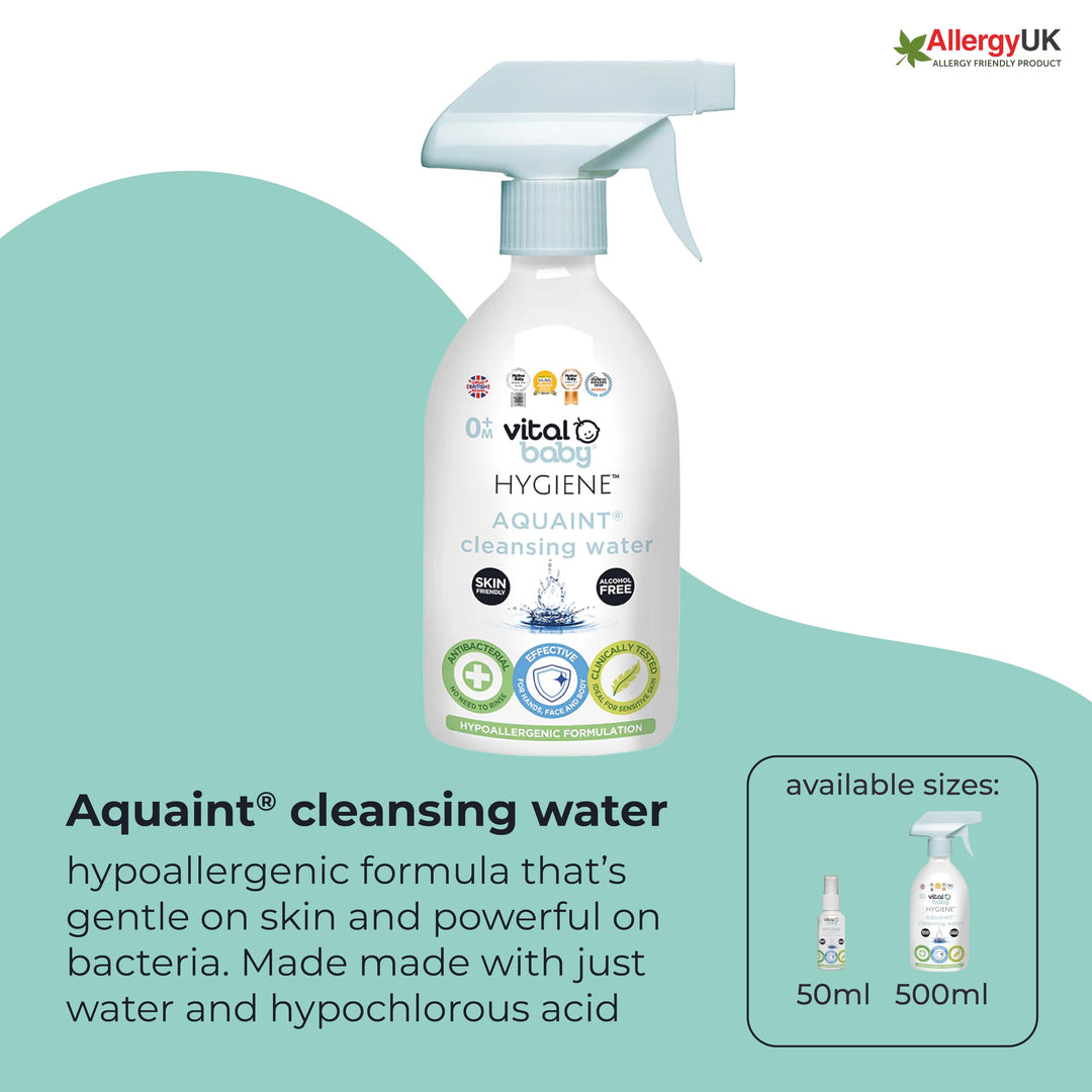 Vital Baby - Aquaint Cleansing Water (500ml)