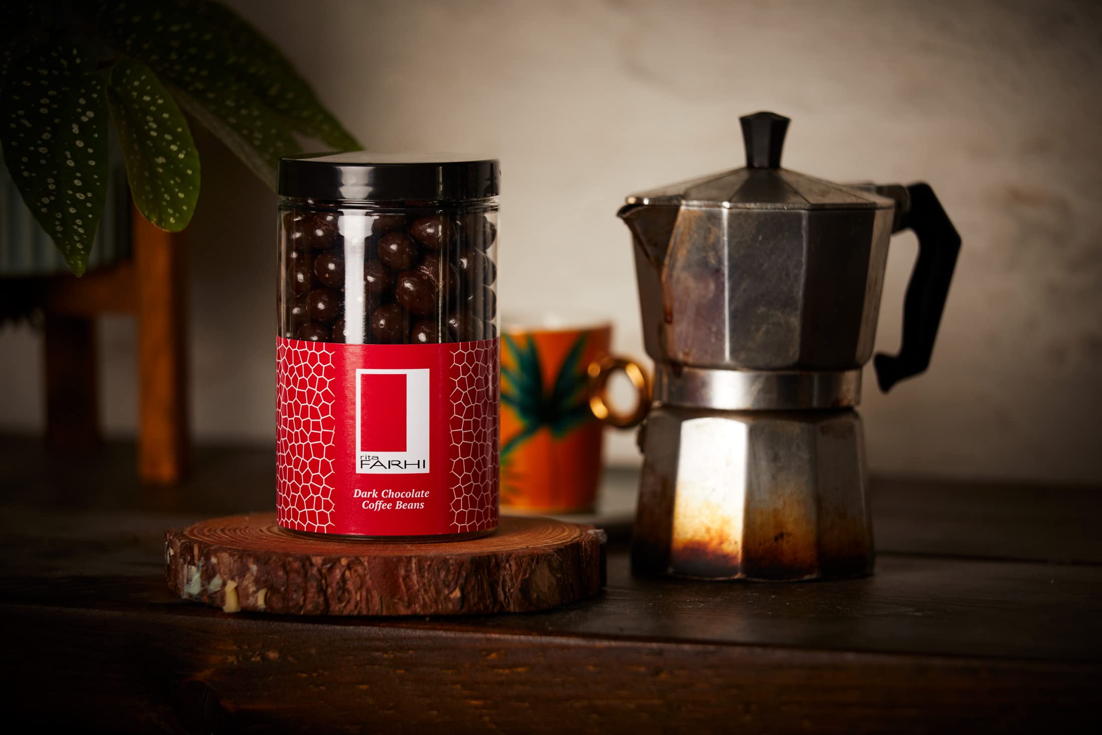 Rita Farhi Dark Chocolate Covered Coffee Beans in Gift Jar - 290g 6