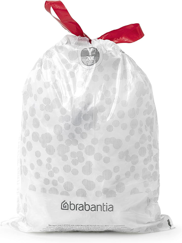 Brabantia - PerfectFit Bin Liners Multipack (Size Y/20 Litre) Thick Plastic