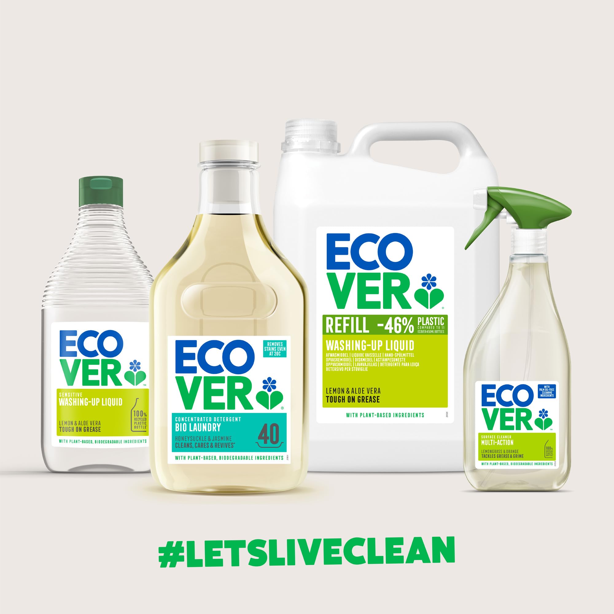Ecover Bathroom Cleaner Spray - Removes Soap Scum & Limescale | 500 ml | Cucumber & Mint Scent 2