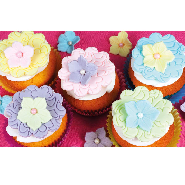 FunCakes Fondant Multipack Pastel Colors - 5 x 100g Vanilla Rolled Sugar Paste