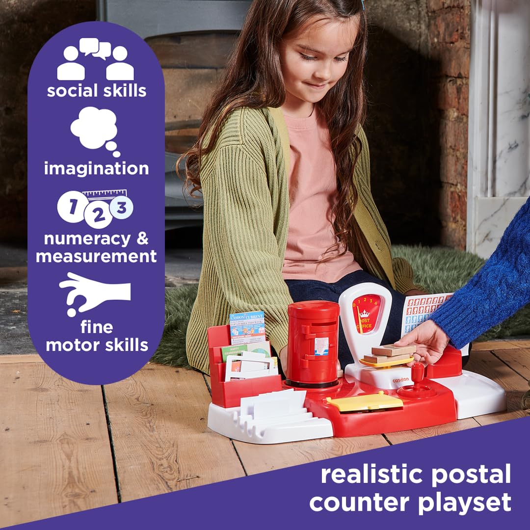 Casdon Post Office Playset - Toy Post Office for Children 3+ with Working Scales & Accessories 9