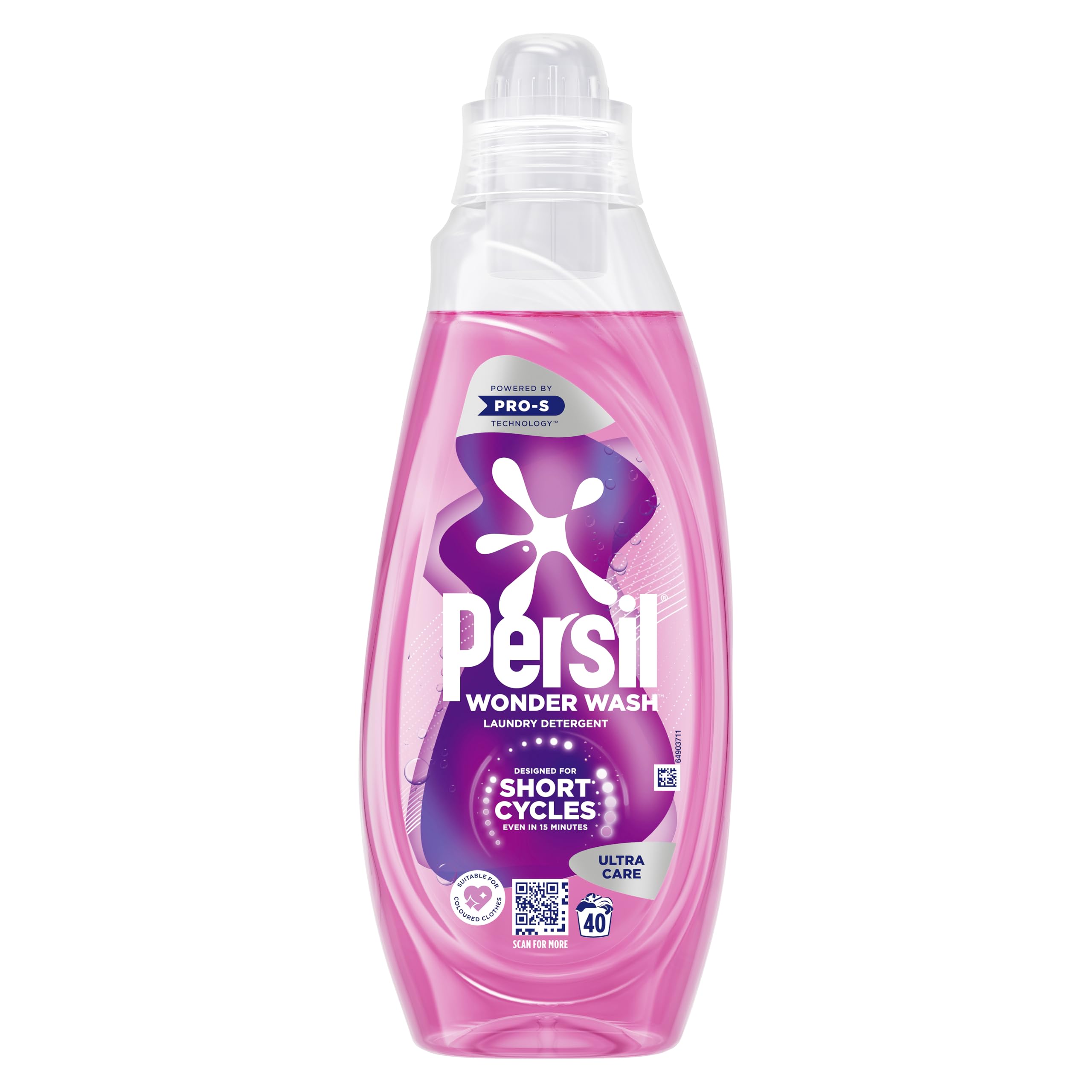 Persil Wonder Wash Ultra Care Bio Liquid Detergent (1.5L) - Protects & Restores Colours 1