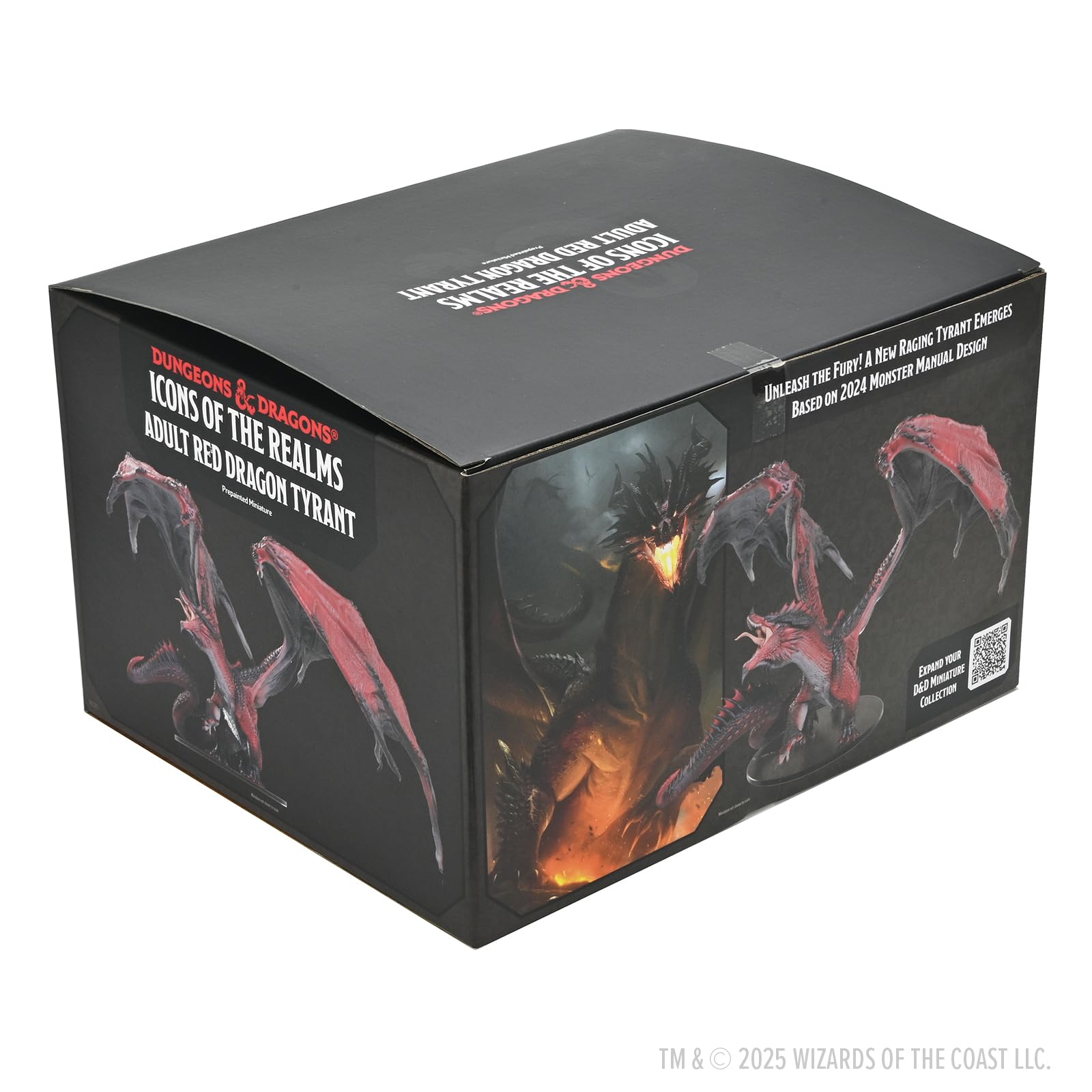 WizKids D&D Icons of the Realms: Adult Black Dragon 2024 Edition Plastic Miniature | 25.4 cm 6