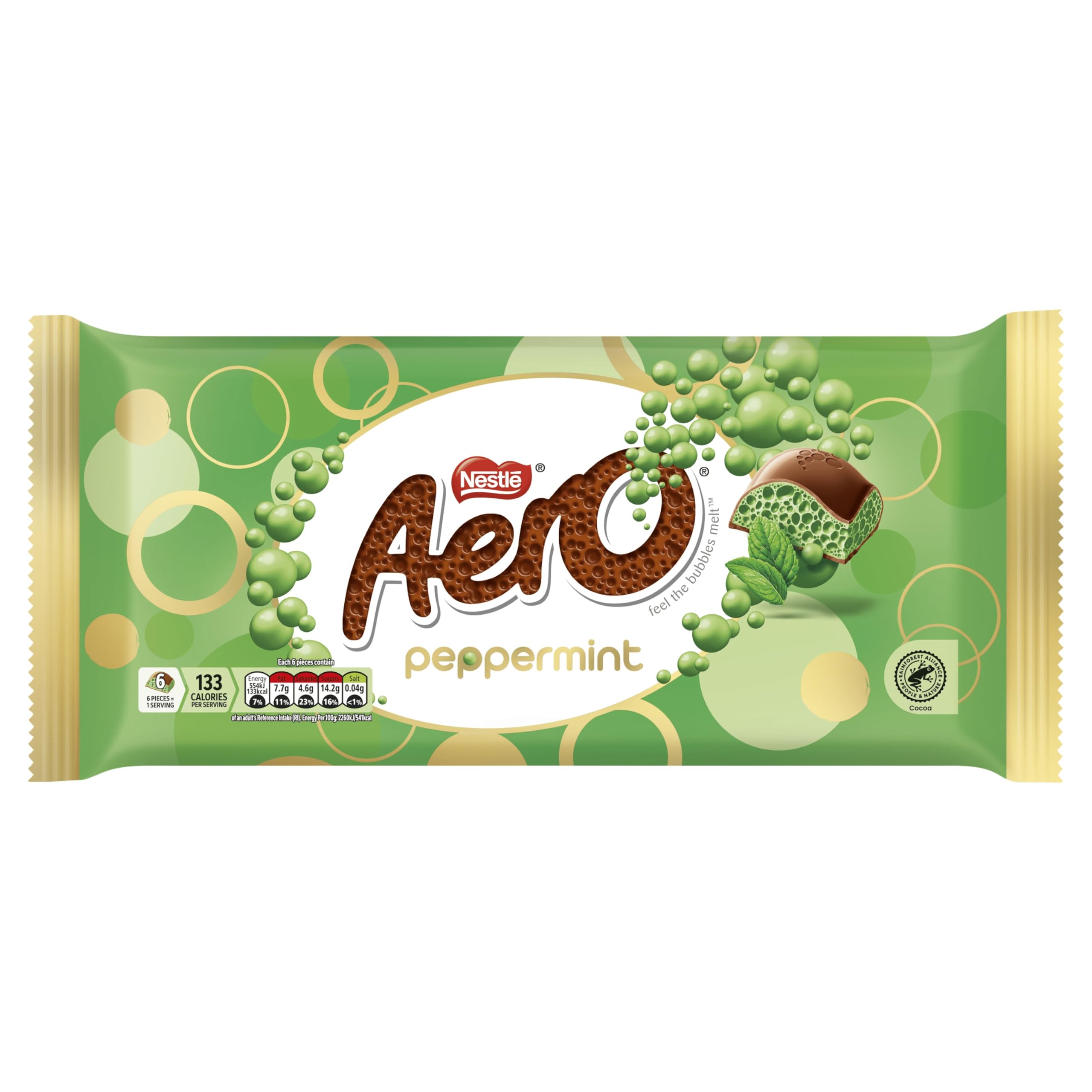 Aero Peppermint Gifting Block – 295g Bubbly Milk Chocolate with Refreshing Peppermint 7