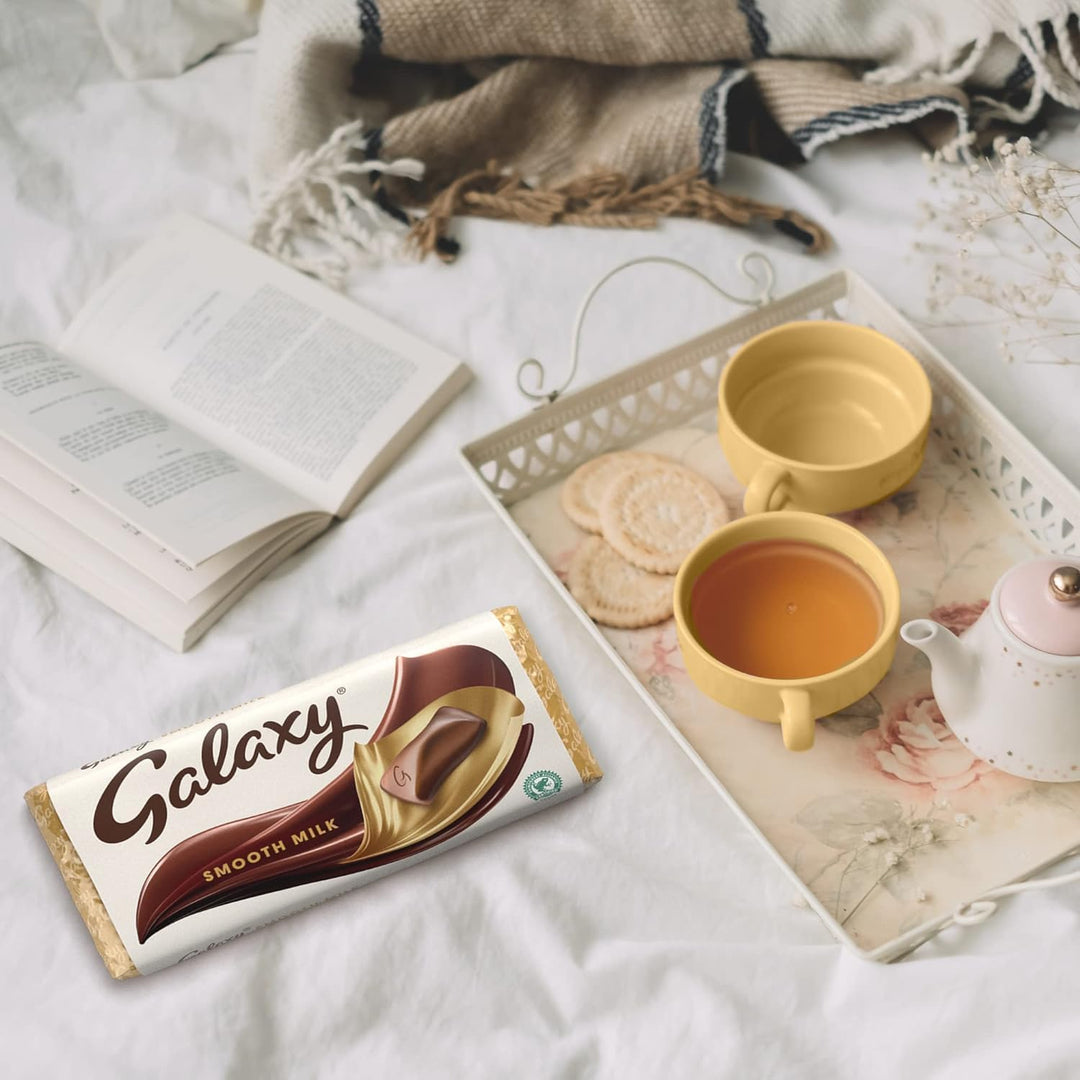 Galaxy Smooth Milk Chocolate Bar 100g - Movie Night Snack, Chocolate Gift, Sharing Bar