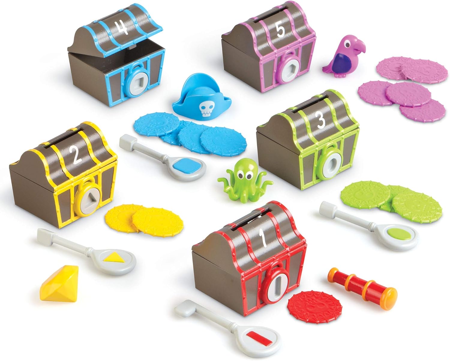 Learning Resources Sorting Surprise Pirate Treasure - Educational Playset for Ages 3+ 2