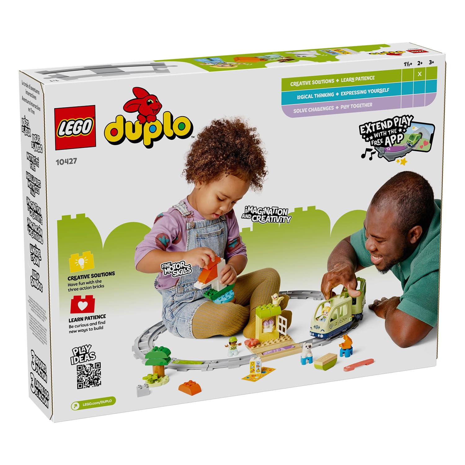 LEGO DUPLO Interactive Adventure Train Set - Educational Building Toy for Toddlers 2+ 5