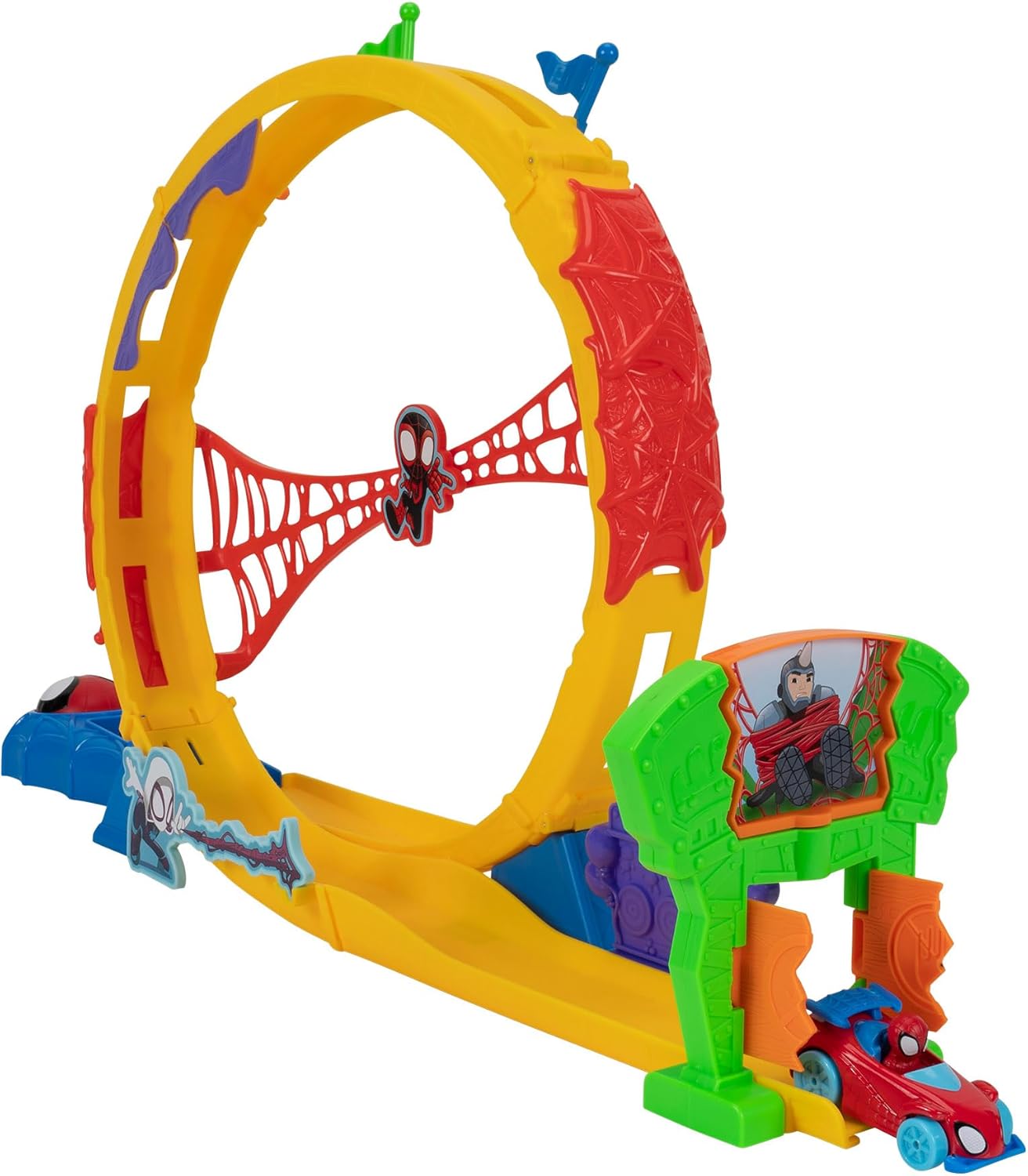 MARVEL Spidey and His Amazing Friends - Amazing Metals Super Loop Track Set - 28-Inch