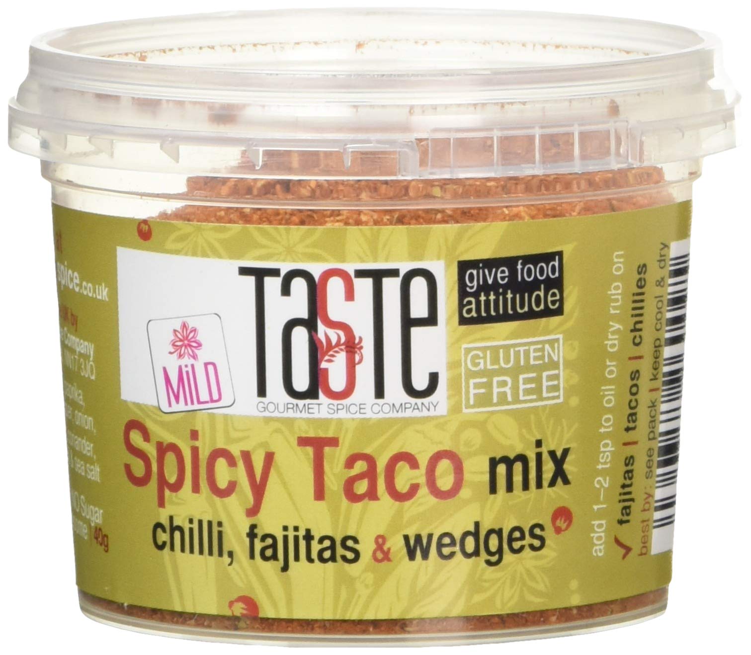 Gourmet Spice Company Mild Spicy Taco Mix Powder - 40g | Gluten-Free, Sugar-Free