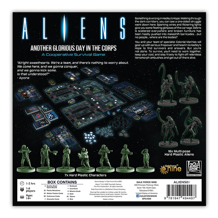 Aliens: Another Glorious Day in the Corps - Cooperative Board Game by Gale Force Nine