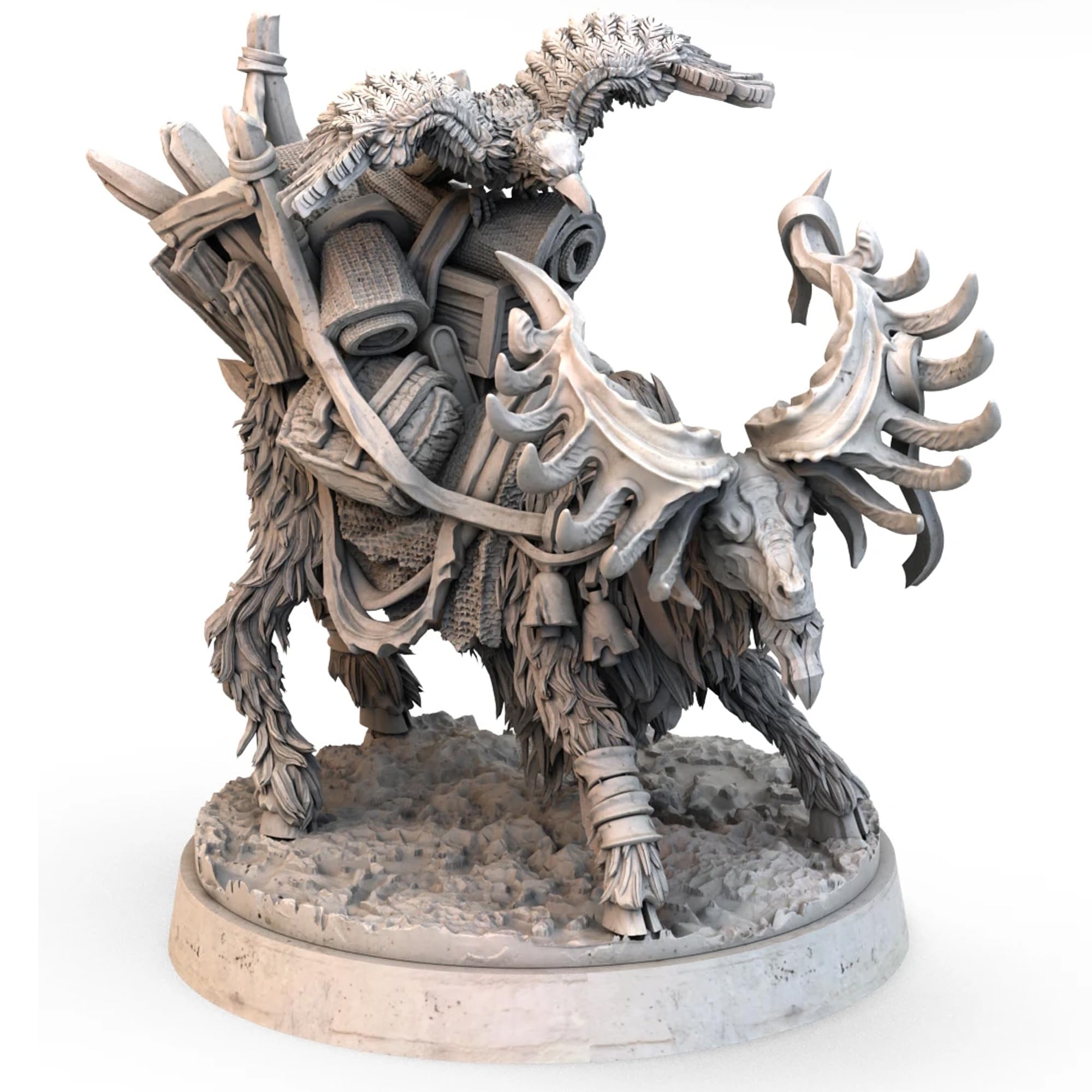 Awaken Realms Tainted Grail: Kings of Ruin Black Goat Miniature Upgrade | Companion Model | Multicolor Plastic 2