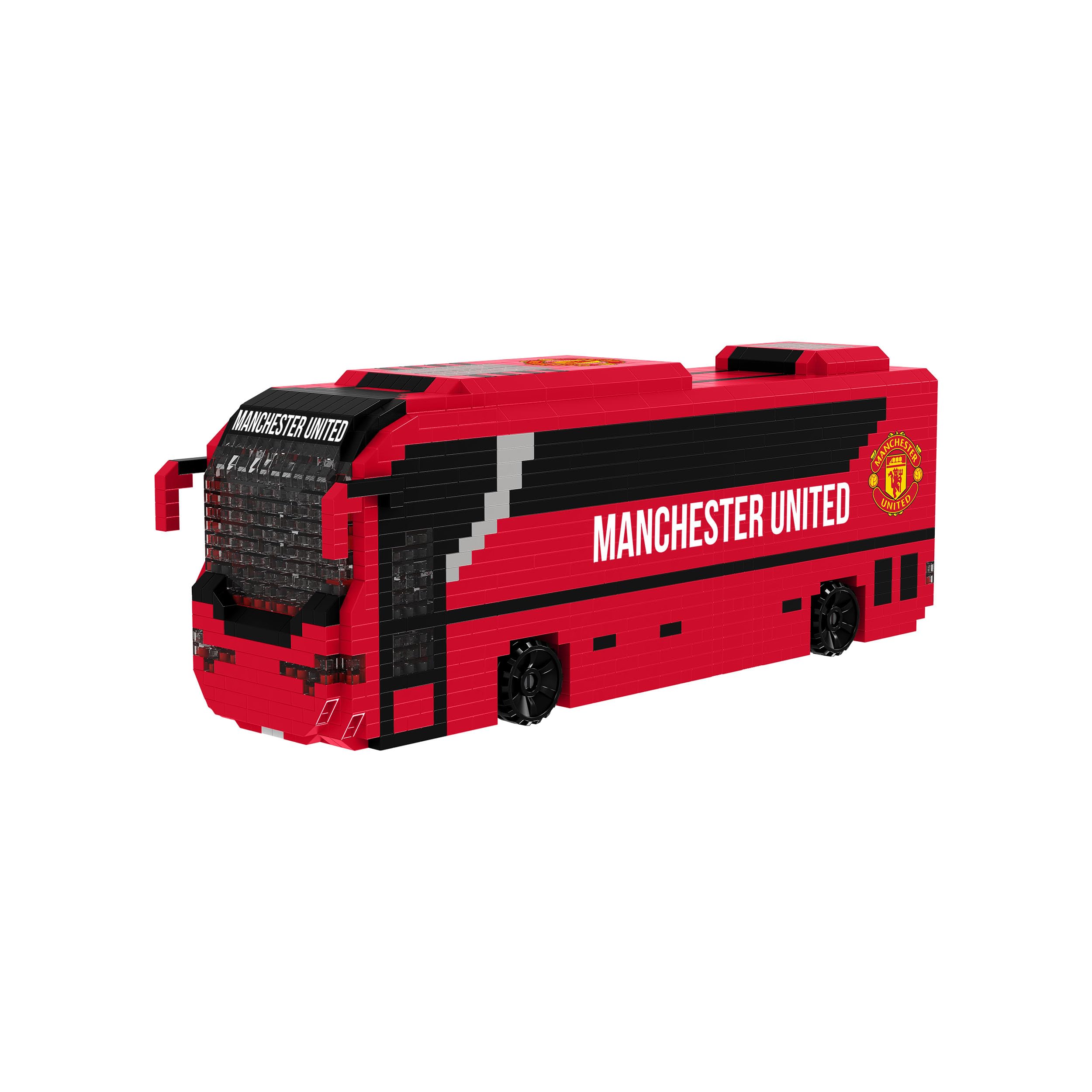 FOCO BRXLZ Manchester United FC Football Coach 3D Building Set | 1347 Pieces | Ages 12+