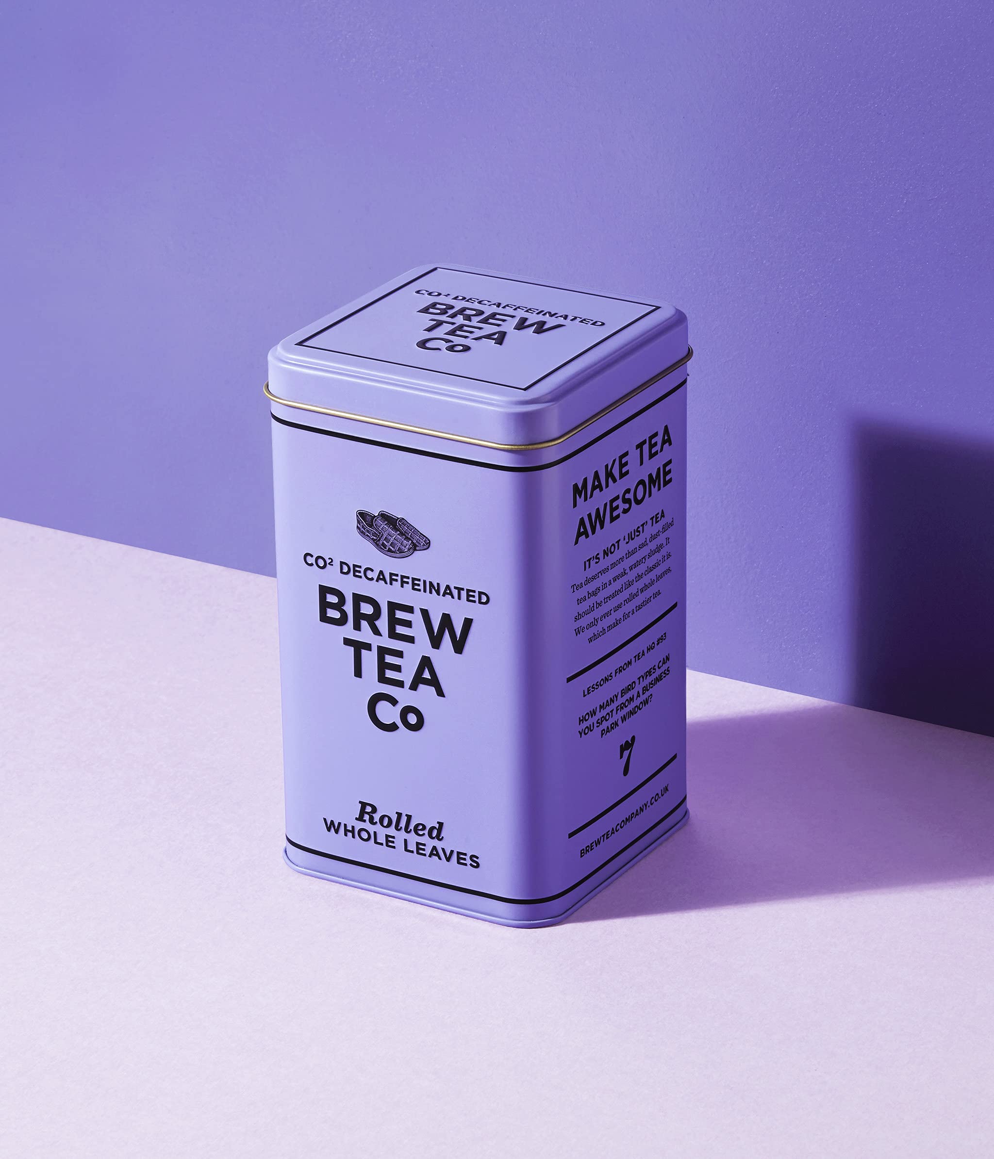 Brew Tea Co CO2 Decaffeinated Ceylon Tea - Fruity & Earthy - 150g in Classic Tin