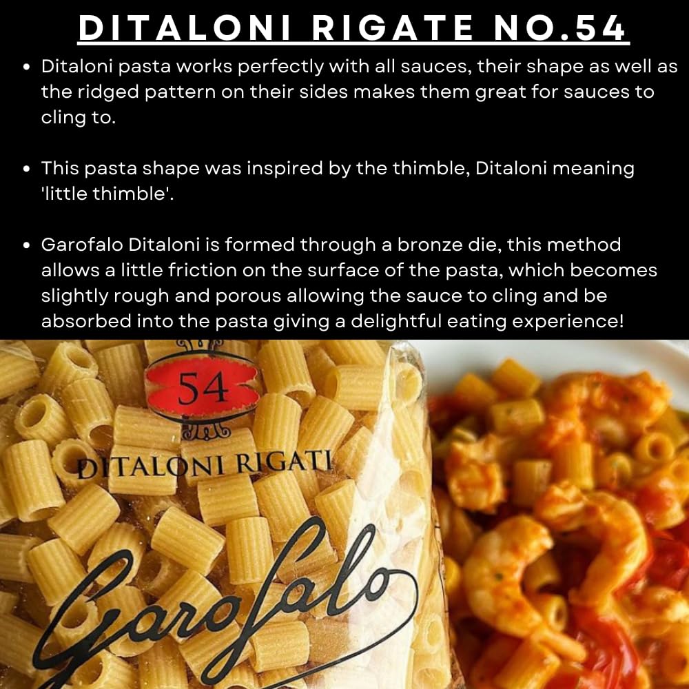 Garofalo Ditaloni Rigate Italian Pasta - 500g 5