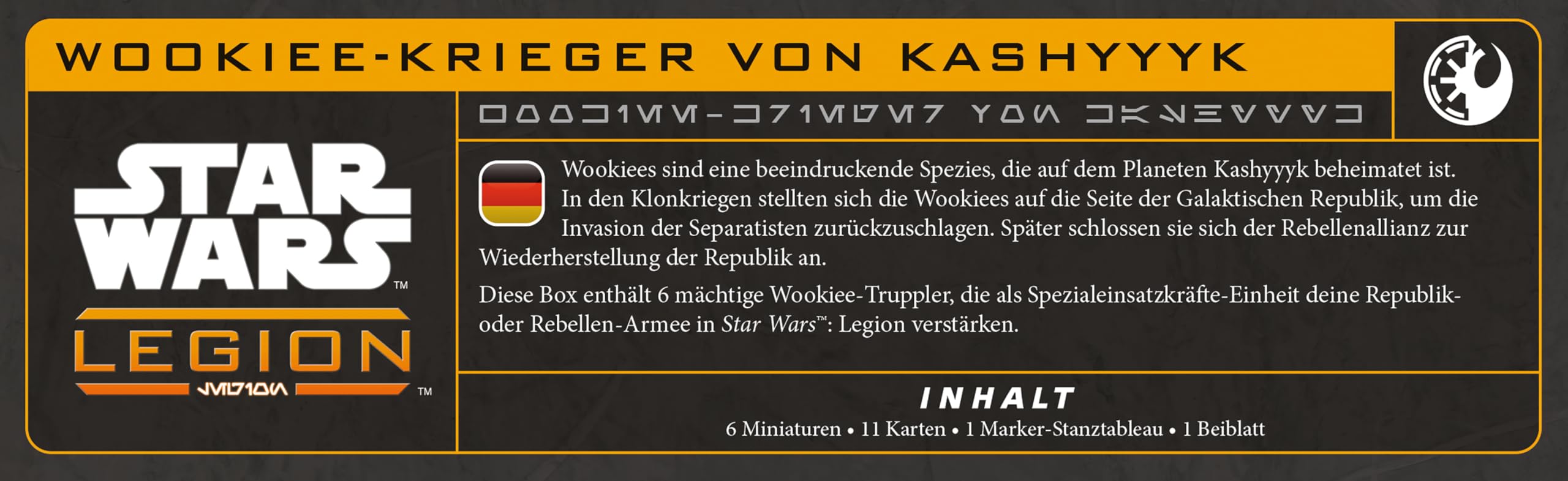 Asmodee Star Wars: Legion Kashyyyk Wookiee Warriors Expansion | 6 Miniatures | Ages 14+