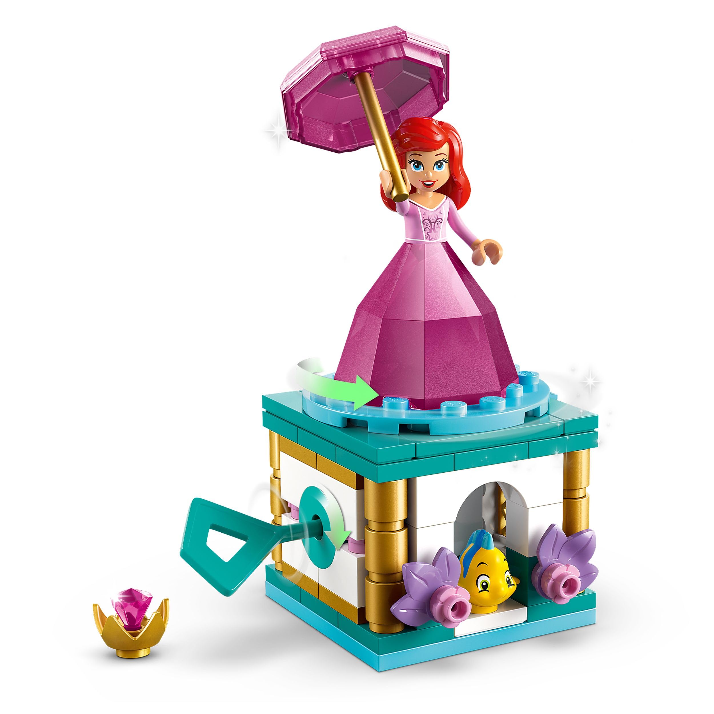 LEGO ǀ Disney Twirling Ariel Building Toy - Spinning Playset for 5+ Year Olds 4
