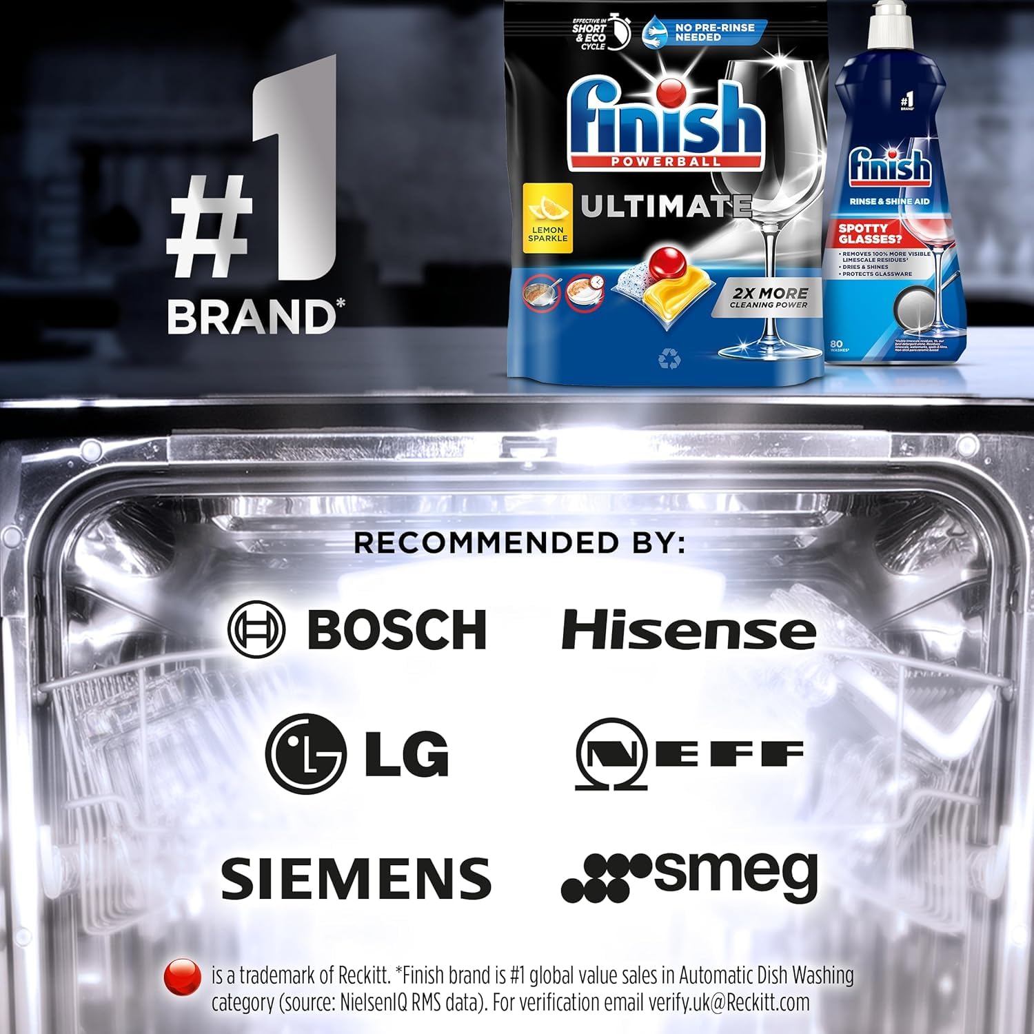 Finish Ultimate Dishwasher Tablet, Lemon Sparkle, 48 Tablets 4