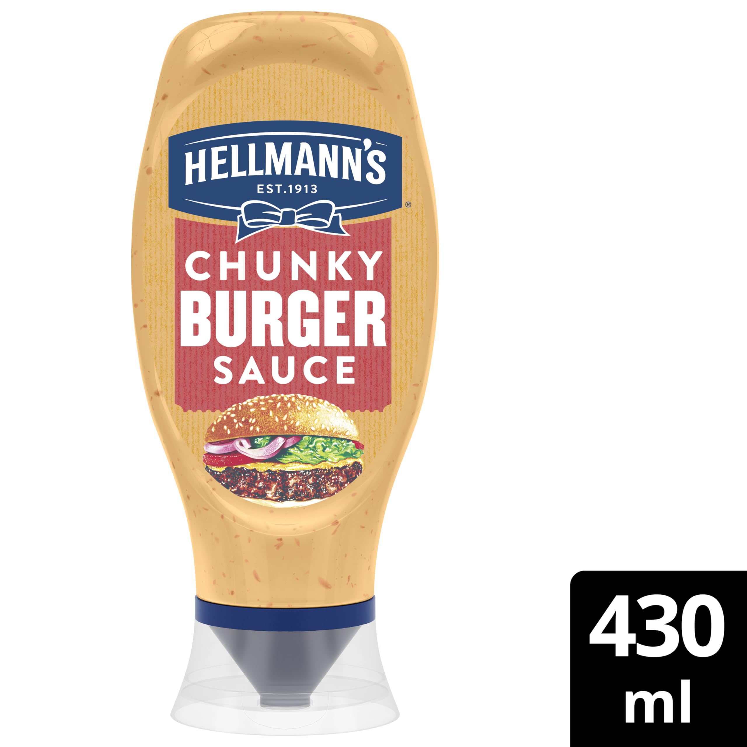 Hellmann's Chunky Burger Sauce - Creamy with Gherkins & Chilli | 430ml