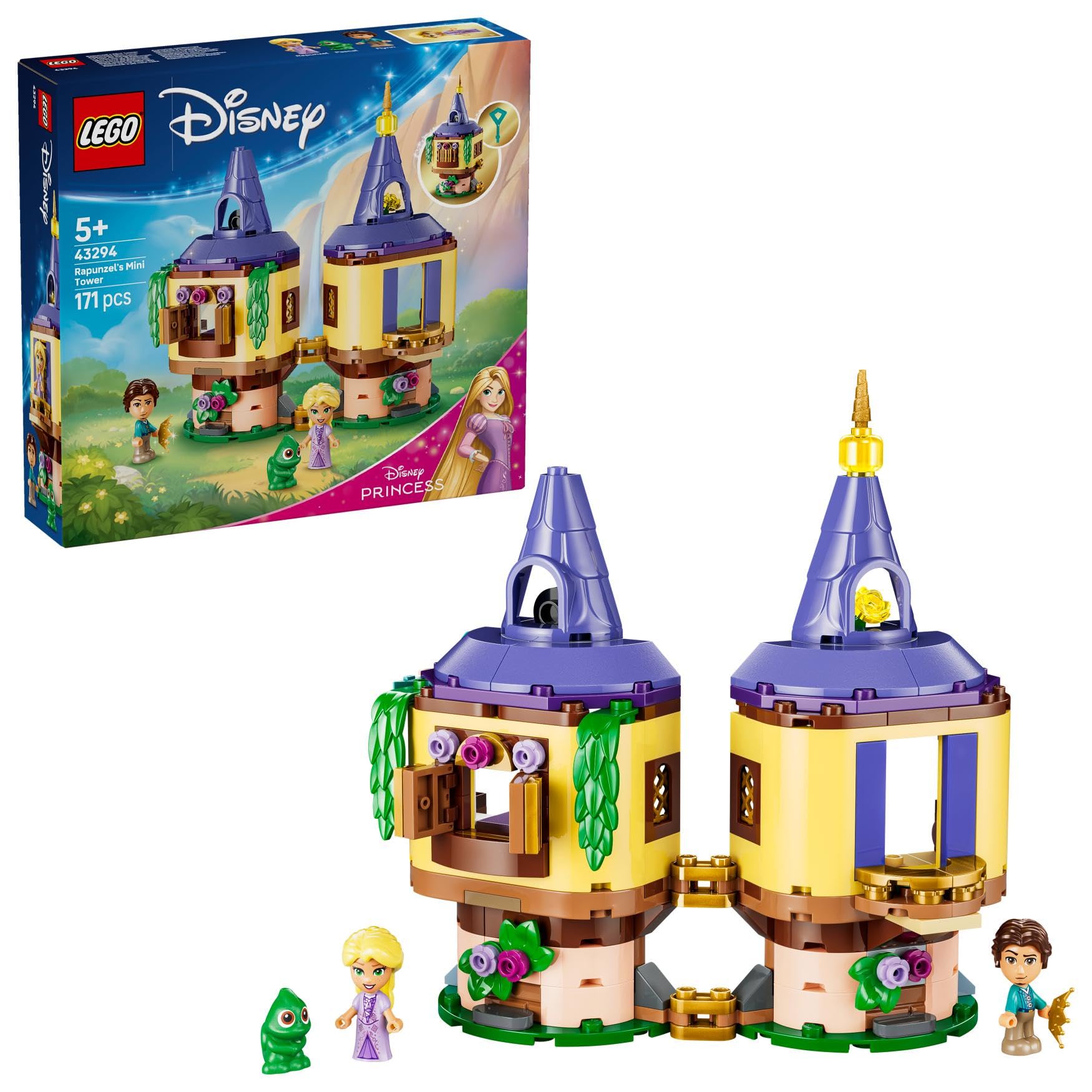 LEGO Disney Princess Rapunzel's Mini Tower Building Set 43294 | Ages 5+