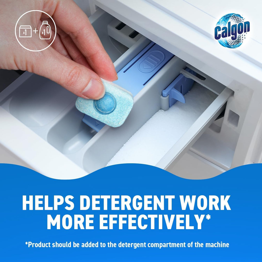 Calgon 4-in-1 Washing Machine Water Softener Tablets - 75 Tablets