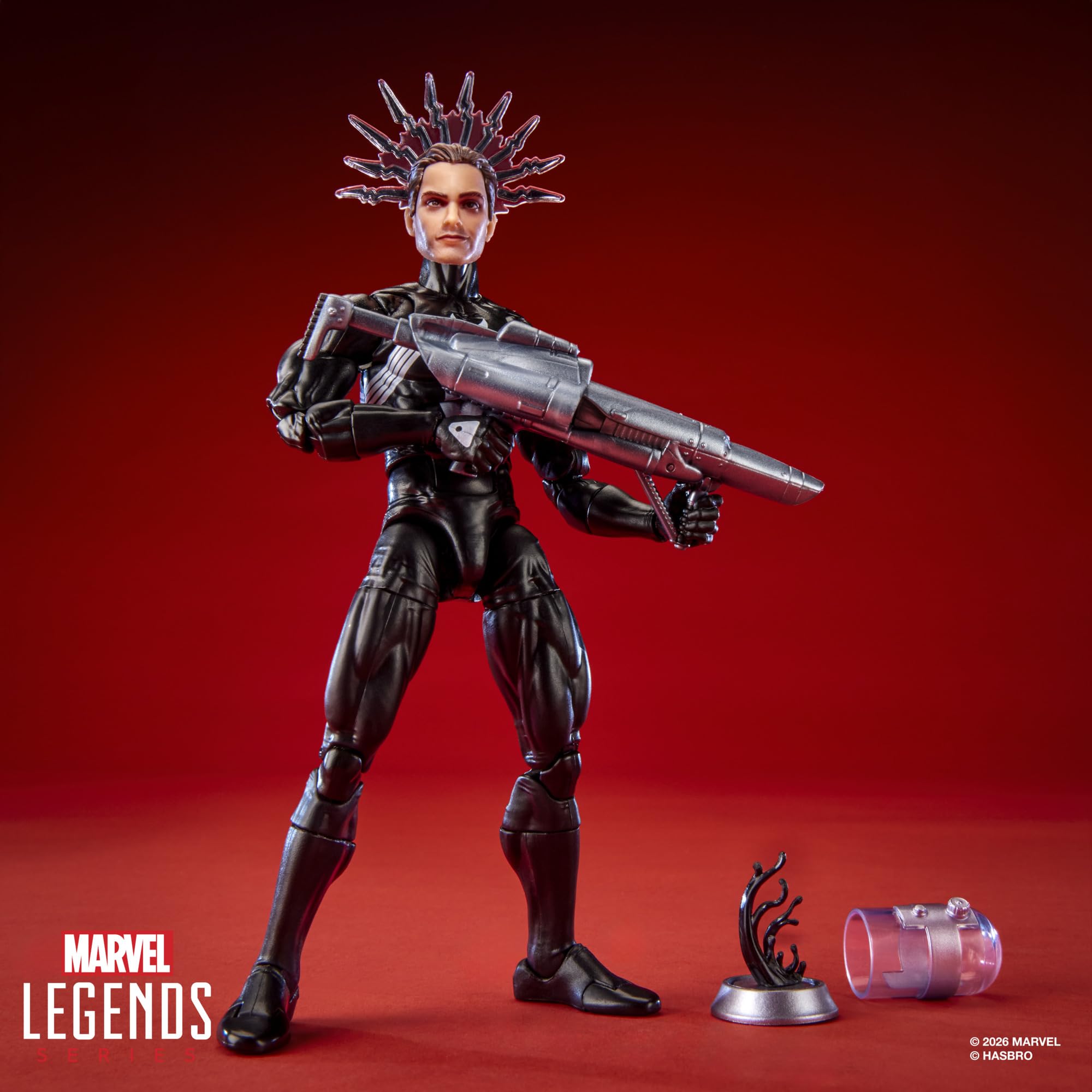 Marvel Legends Maximum Series Symbiote Spider-Man Action Figure - 15 cm, 20+ Points of Articulation, 17 Accessories 6