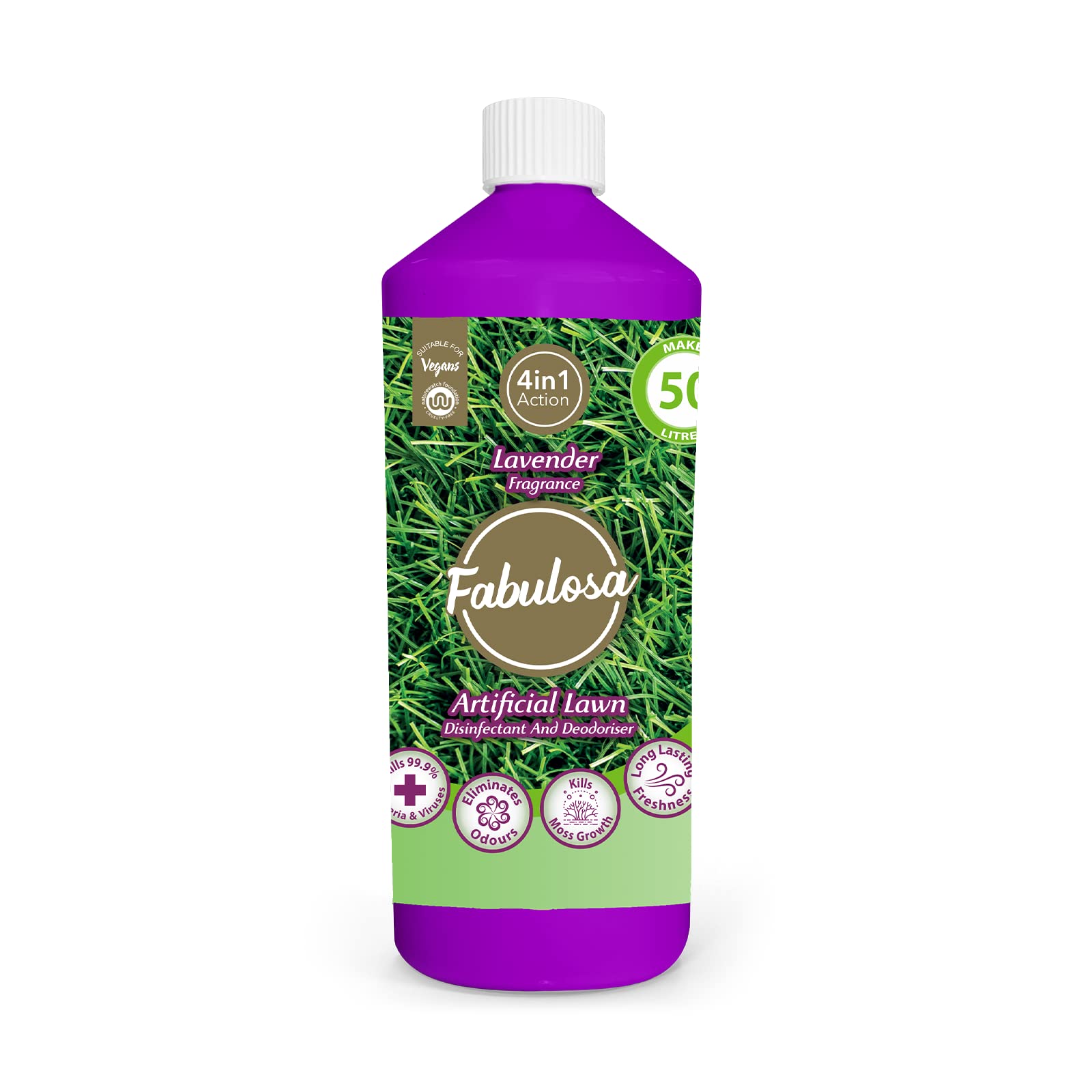 Fabulosa 4 in 1 All Purpose Disinfectant Spray Lavender Scent | Kills 99.9% Bacteria & Viruses | 1L 1