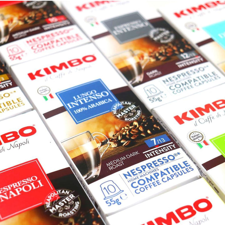 Kimbo Espresso Barista Capsules | 100% Arabica Coffee Pods, Medium Dark Roast | Nespresso Compatible Aluminium Capsules, Italian Roast