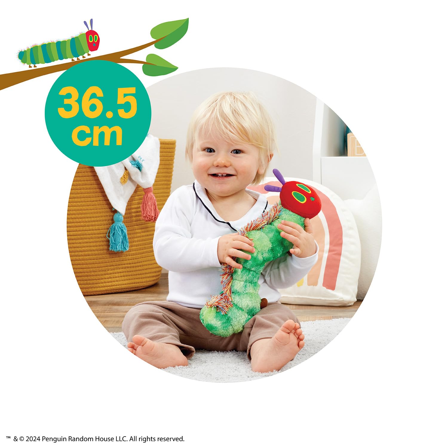 Very Hungry Caterpillar Soft Plush Toy - Tactile Fluffy Spine, 0+ Months 2