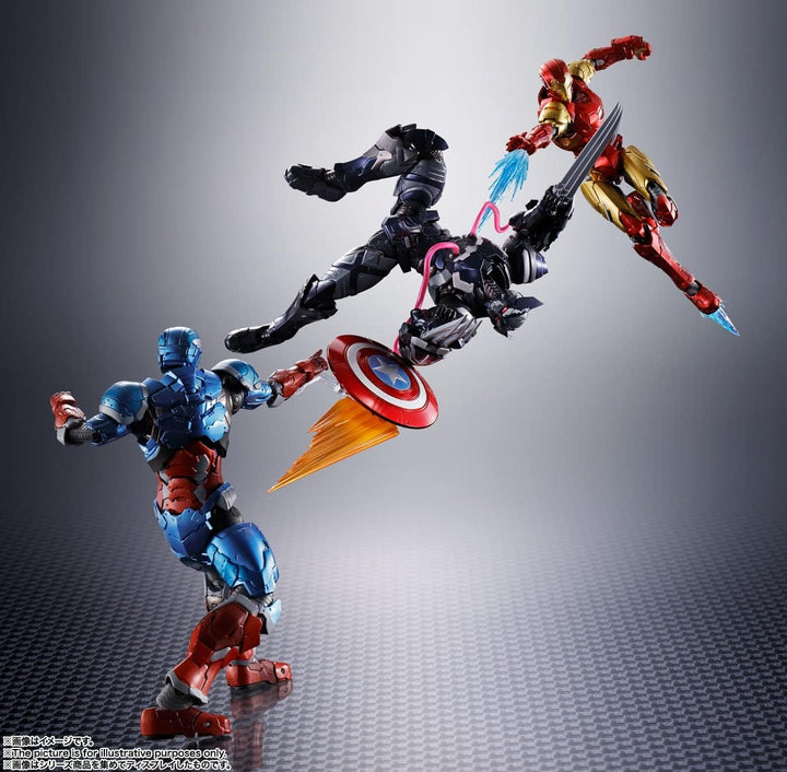 BANDAI S.H. Figuarts Tech-On Avengers - Venom Symbiote Wolverine Action Figure (BDIAV641656)