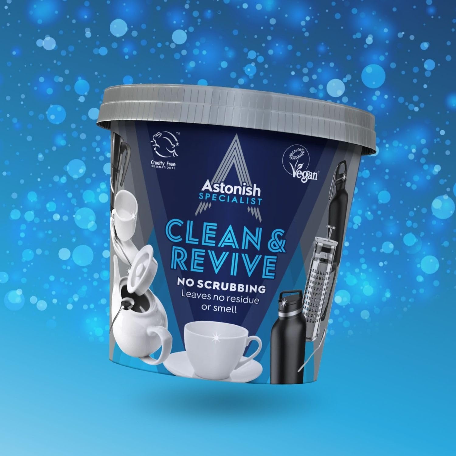 Astonish Specialist Clean & Revive Stain Remover Powder for Ingrained Tea Stains | 350g Unscented