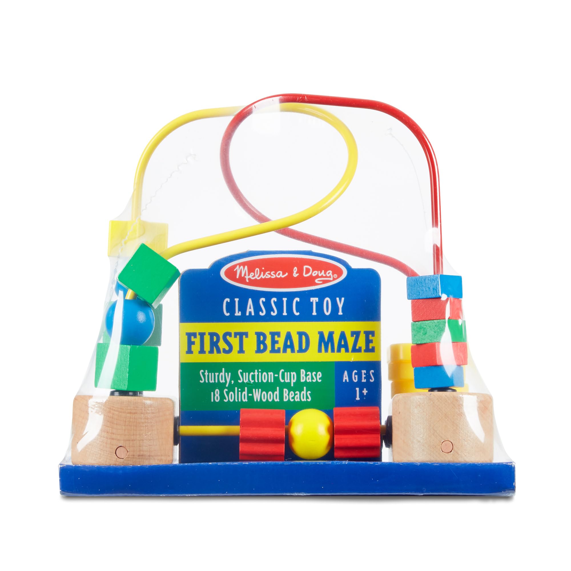 Melissa & Doug First Bead Maze Wooden Toddler Activity Toy | 18 Beads, 3 Rings | Ages 12+ Months 4