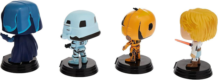 Funko POP! Star Wars Retro Series - Darth Vader, Stormtrooper, C-3PO, Luke Skywalker Vinyl Figures (4-Pack)